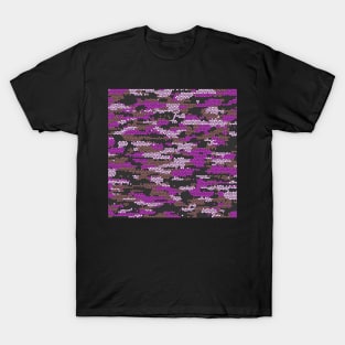 Camo Pattern - Purple Brown T-Shirt